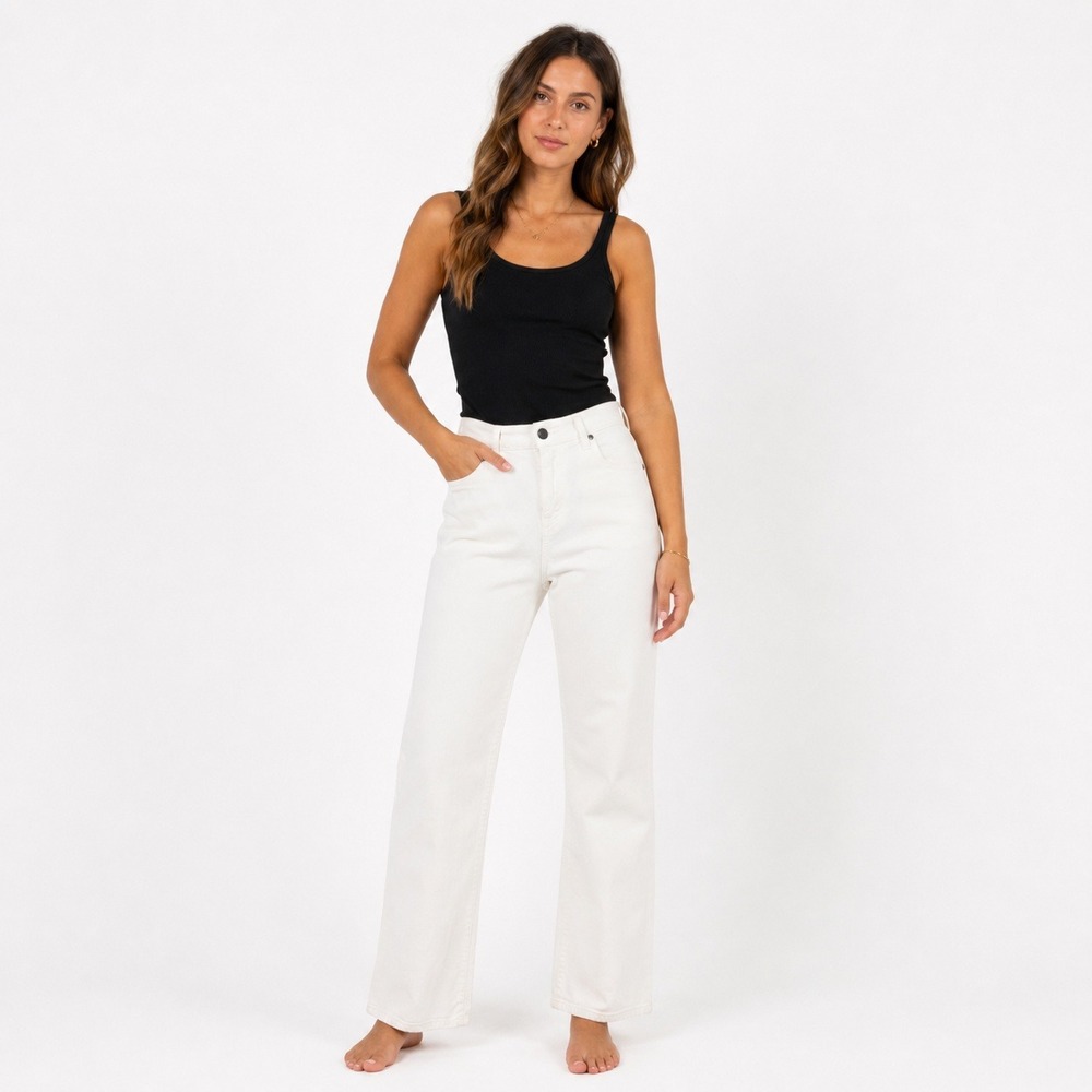 Citizens of Humanity Amber 263 White Jeans Womens 30 High Rise Bootcut Stretch